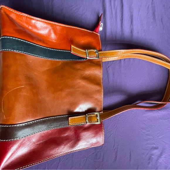I’Mago Italian leather purse from Florence, Italy. Multi color. - Picture 5 of 10
